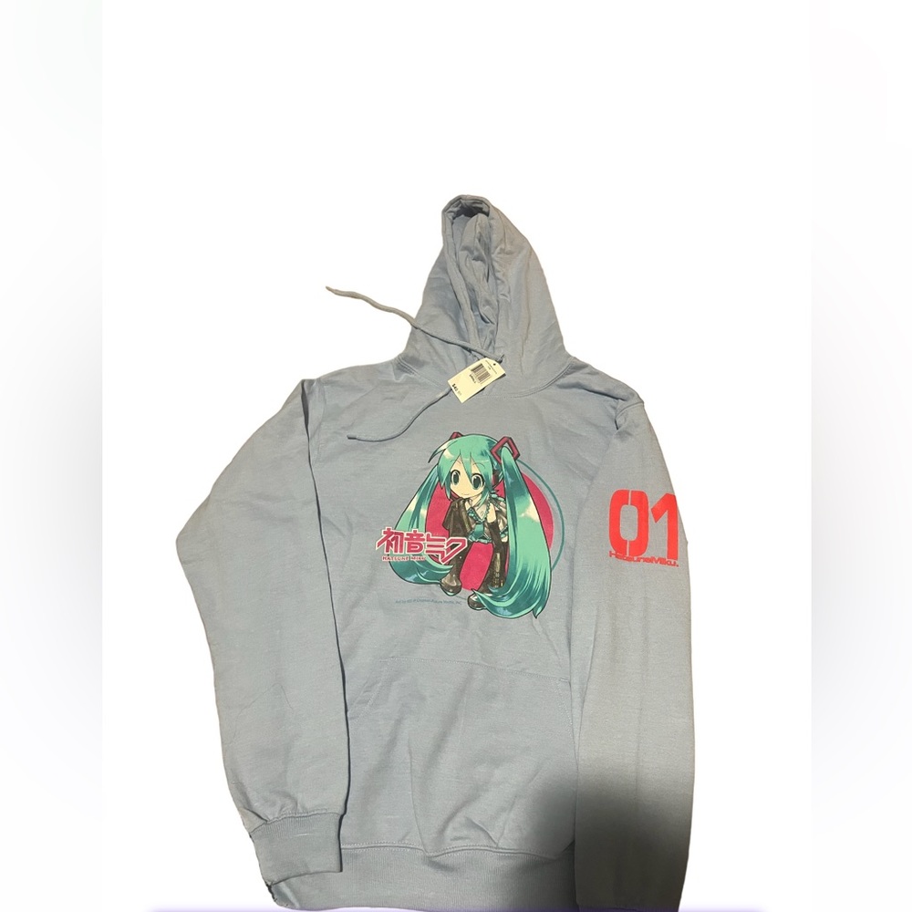 Hatsune Miku 01 Blue Kanji Hoodie